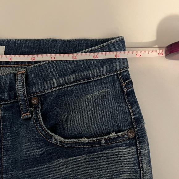 Moussy vintage Denim jean Frayed Hem Shorts size 27 - Picture 11 of 11